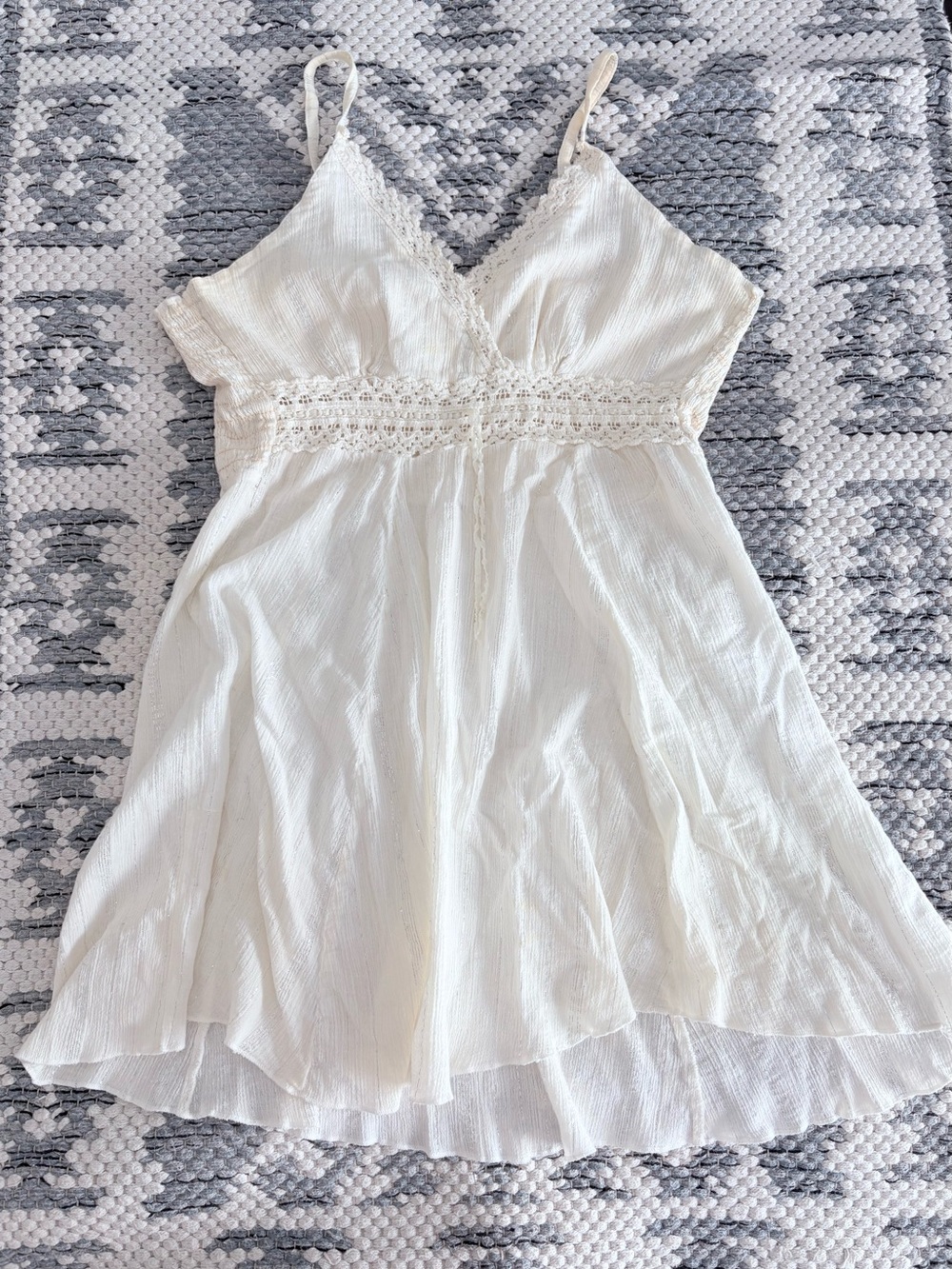MKM Designs Cream Lace-Trim Cami